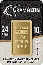 10 gr 24 Ayar 995.0 Milyem Gram Altın ürün görseli