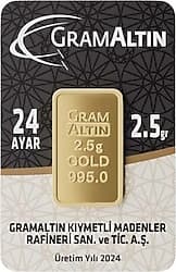 2.5 gr 24 Ayar Gram Altın ürün görseli