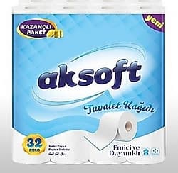 Aksoft 2 Katlı 32'li Tuvalet Kağıdı ürün görseli