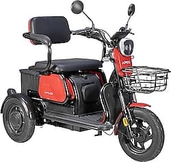 Apec APM2 1000 W 3 Tekerlekli Elektrikli Motosiklet Kırmızı ürün görseli