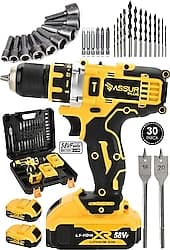 Assur Plus 58VF 5 Ah Li SJS Çift Akülü 24 Parça Setli Matkap ürün görseli