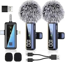 Torima H68 2'li Type-C - Lightning Kablosuz Yaka Mikrofonu ürün görseli