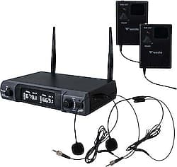 Westa WM-202T 2'li UHF Kablosuz Yaka Mikrofon Seti ürün görseli