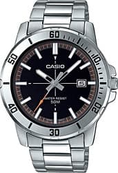 Casio Standart MTP-VD01D-1E2VUDF Çelik Kordon Siyah-Turuncu Erkek Kol Saati ürün görseli