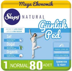 Sleepy Natural Normal 80'li Günlük Ped ürün görseli