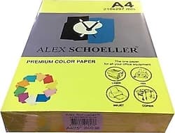 Alex Schoeller A4 75 gr 500 Yaprak Renkli Fotokopi Kağıdı Fosforlu Sarı ürün görseli