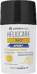 Heliocare 360 Sport Transparent 25 gr 50 Faktör Stick Güneş Kremi ürün görseli