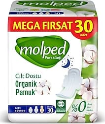 Molped Pure & Soft Gece 30'lu Hijyenik Ped ürün görseli