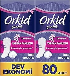 Orkid Yaprak Pamuksu Deo Fresh İnce Günlük Ped 80'li ürün görseli