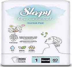 Sleepy Bio Natural Premium Plus Normal 40'lı Günlük Ped ürün görseli