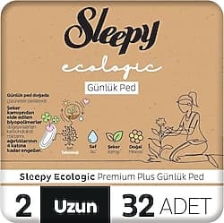 Sleepy Ecologic Premium Plus Boy 2 Uzun 32'li Günlük Ped ürün görseli