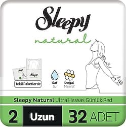 Sleepy Natural Ultra Hassas Uzun 32'li Günlük Ped ürün görseli